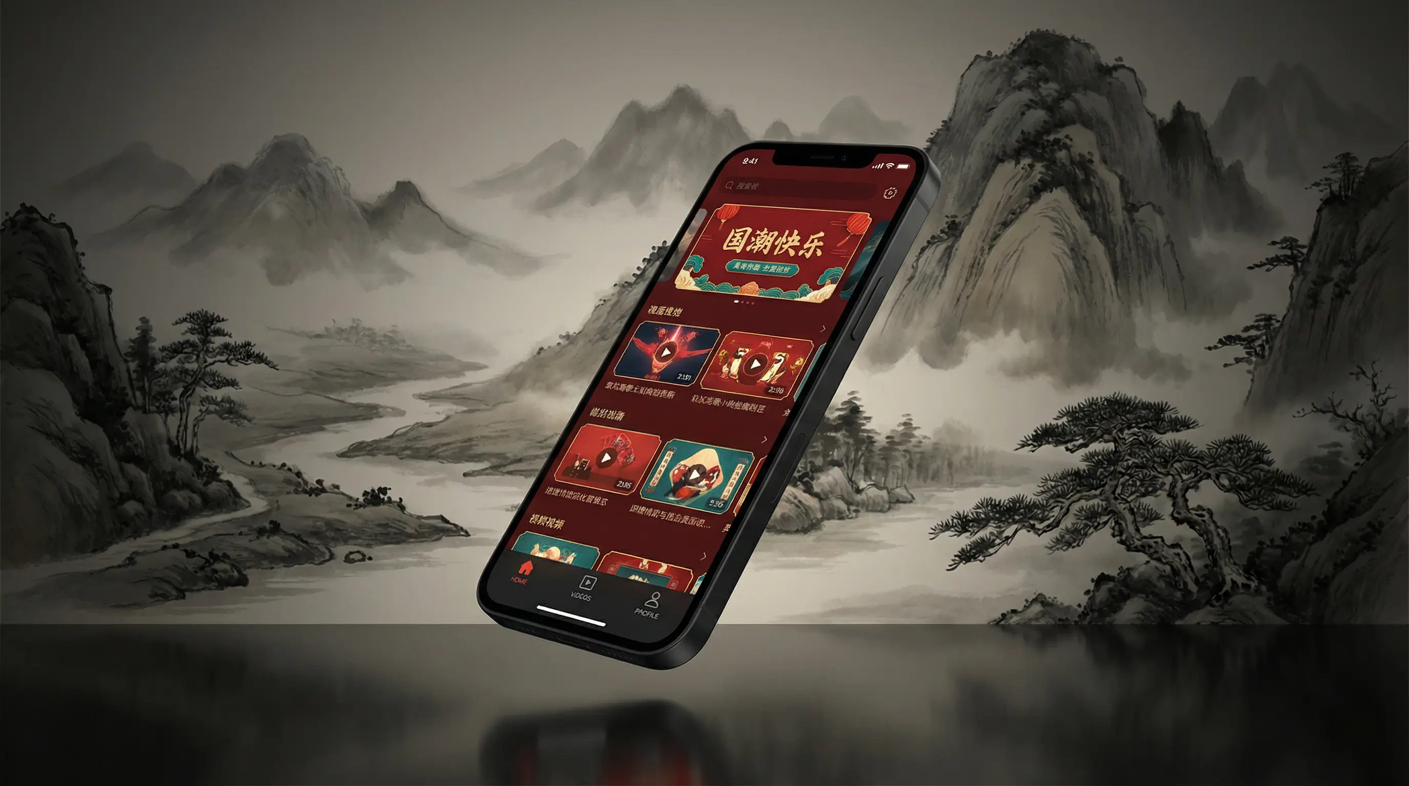 以母亲的名义 移动端APP界面展示